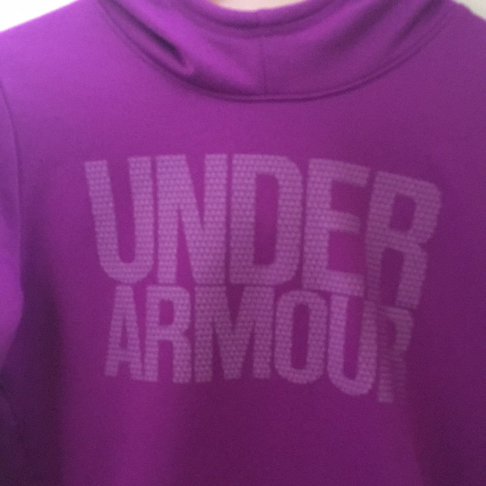 Girls Under Amour Hoodie Size YLG - Picture 2 of 4